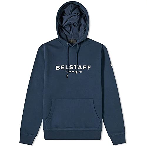 Belstaff 1924 Hoodie Dark Ink Off White, dunkelblau, Small