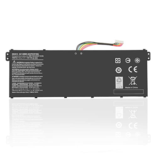 Exmate 15.2V 3200mAh 48Wh AC14B8K AC14B3K Laptop-Akku für Acer Aspire ES1-111M ES1-512 ES1-711 E3-112 E5-721 E5-731 E5-771 E5-771G R3-131T R7-371T R7-372T R5-471T R5-571T A515-41G