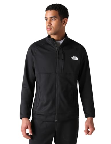 The North Face - Herren Canyonlands Fleecejacke mit durchgehendem Reißverschluss - Teddyjacke für Wanderungen und Outdoor-Aktivitäten - TNF Black, M