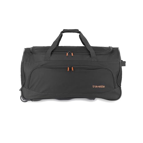 Travelite Trolley Reisetasche mit Rollen, Sporttasche Basics Fresh, Weichgepäck Rolltasche groß im sportlichen Design, 71 cm, 89 Liter