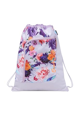 satch Sportbeutel Turnbeutel für Mädchen und Jungen mit Reißverschlussfach, 12 Liter, am satch Rucksack fixierbar