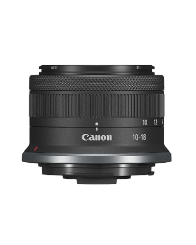 Canon RF-S Objektiv 10-18mm F4.5-6.3 IS STM – Ultraweitwinkel-Zoomobjektiv 4-Stufen-Stabilisator für Reisen & Vlogging | Kompatibel mit EOS R System