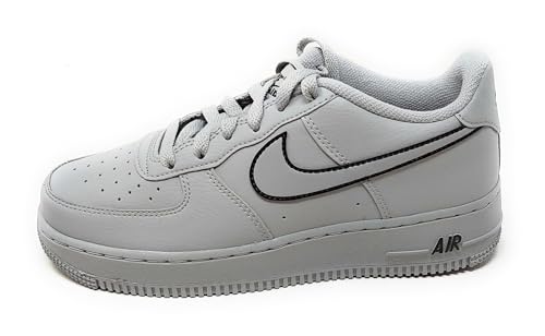 NIKE Air Force 1, Sportschuhe IF6158 077 aus Leder, Grau, Air-Sohle, Turnschuhe mit dämpfender Sohle, grau, 38 EU