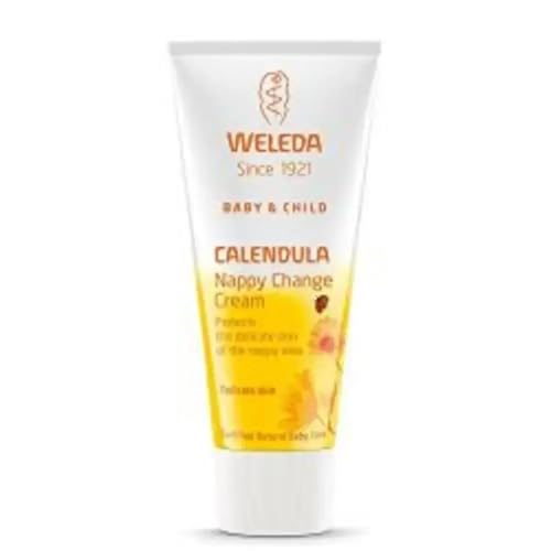 WELEDA Bio Baby Calendula Wundschutzcreme 75ml - Naturkosmetik Wundsalbe / Babycreme für den Schutz empfindlicher Baby Haut im Windelbereich. Hilft bei Rötungen, gereizter Haut und Wundsein