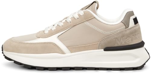 Marc OߴPolo Herren Sneaker flach mit herausnehmbarer Innensohle bequem, Beige (Sand), 40