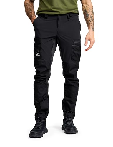 RevolutionRace Rambler Lightweight Pro Pants für Herren, Leichte Outdoor-Hose und Wanderhose für Herren, Black, XL