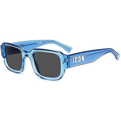 DSQUARED2 Unisex Icon 0009/s Sunglasses, PJP/IR Blue, 50