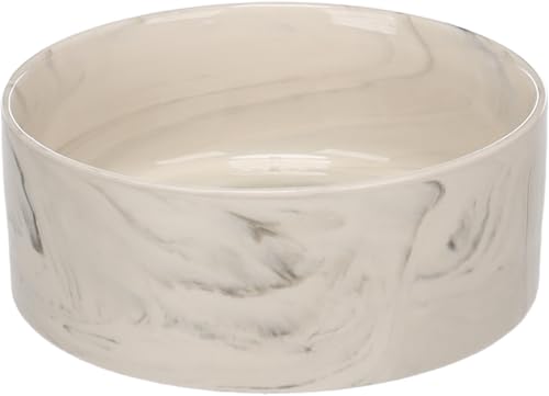 Hundenapf Keramik – rund – 450ml – grau – spülmaschinengeeignet – für kleine Hunde – Flamingo Dog Bowl Baron