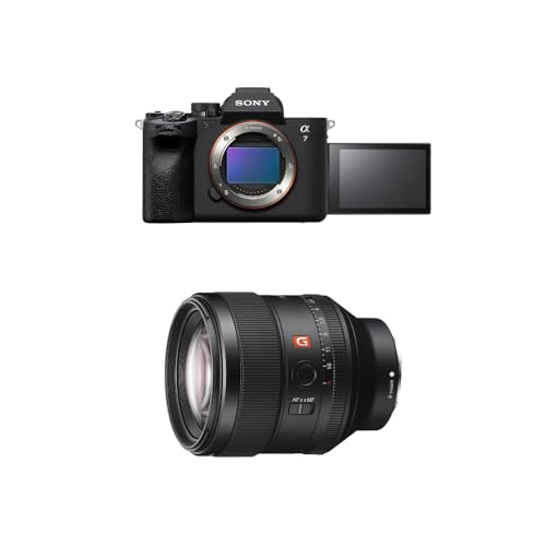 Sony Alpha 7 IV Spiegellose Vollformatkamera für Experten (33 MP, Echtzeitfokus, 10 Bildern pro Sekunde, 4K 60p-Video, Touchscreen) + 85F14GM