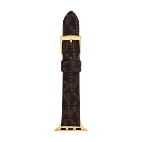 Michael Kors Damenband Apple Watch 38 mm 40 mm 41 mm 42 mm 44 mm 45 mm PVC braun, MKS8070E