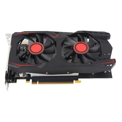 Gugxiom GPU -Grafikkarte, 6 GB GDDR5 192bit Double Fan Graphics Card für Gaming, Computergrafikkarten Unterstützt DVI VGA HD Multimedia Interface