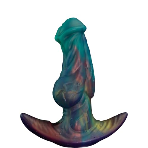 Veyjuns Monster Fantasy Silicone Knot Dildo – Realistischer Tier-Dildo mit T-förmigem Basisfuß, Weicher Flexibler Analplug für G-Punkt & Prostata Stimulation, Für Frauen Männer Anfänger