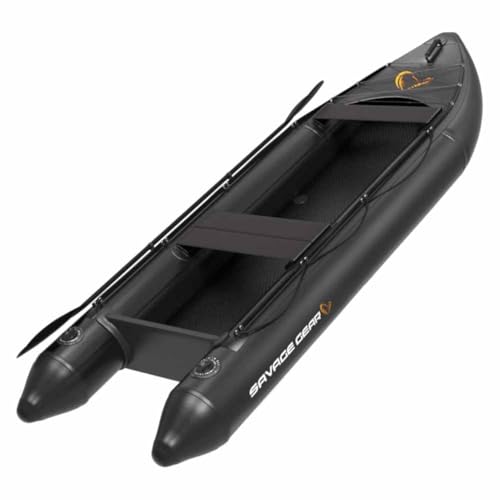 Savage Gear E-Rider Kayak 330x110cm - Angelkajak zum Spinnfischen, Schlauchboot zum Raubfischangeln, Kajak für Angler