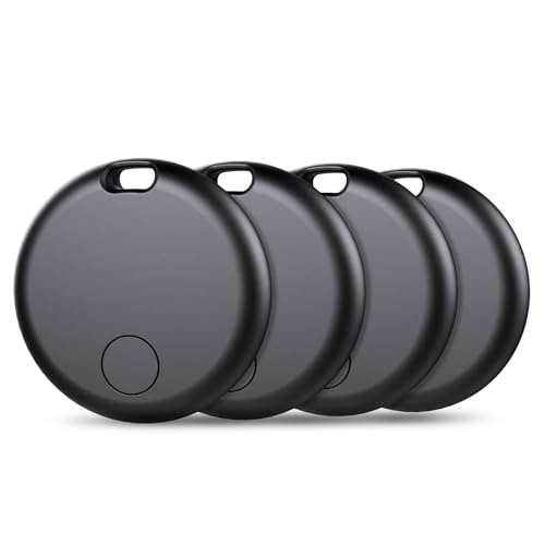 Air Tracker Tags 4er Pack Schlüsselfinder, Air Tracker Tag Kompatibel mit Apple Wo ist? APP (Nur iOS), Koffer Tracker für Taschen/Gepäck/Key, Batterielebensdauer EIN Jahr, IP67 wasserdicht (4er Pack)