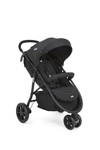 Joie litetrax™ 3 Buggy, kompakt faltbar, flache Liegeposition, Reisesystem-kompatibel, vorwärtsgerichtet, mit Regenschutz, Geburt bis 3 Jahre (0–15 kg), coal
