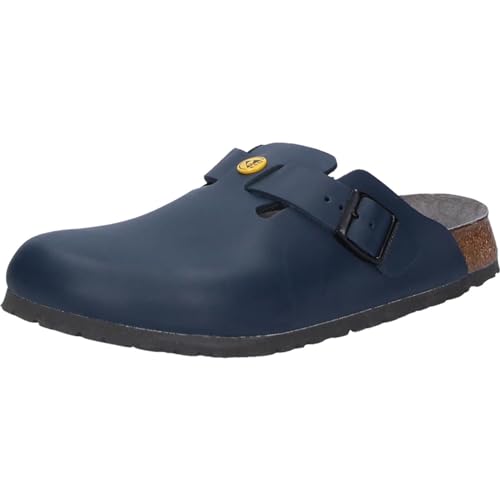 Birkenstock Herren Clogs Boston ESD Blau normales Fußbett43