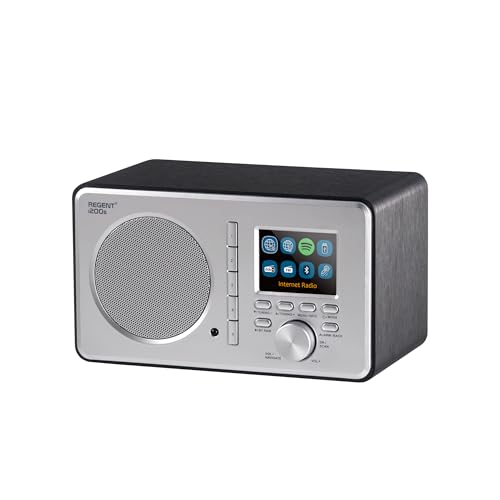 Ferguson Regent i200s Internetradio WLAN Radio mit Bluetooth, FM/DAB/DAB+ Radio UKW, Spotify Connect, Radiowecker, Equalizer, Farbdisplay, USB, AUX-IN, Sleep Timer, App-Steuerung, Fernbedienung