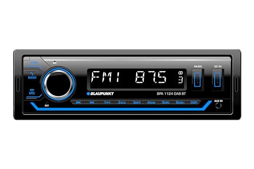 Blaupunkt BPA 1124 DAB BT, 1-DIN Autoradio, DAB+, Bluetooth, USB, Aux-Eingang, Sub-Out, Multicolour, 4x50Watt, 12V