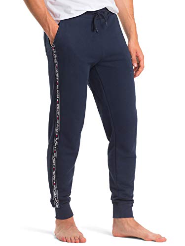 Tommy Hilfiger Herren Jogginghose Sweatpants Lang, Blau (Navy Blazer), S