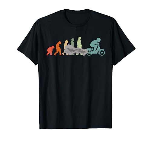 Mofa Mofaroller Moped Mofafahrer tshirt Mofa EVOLUTION Mofa T-Shirt