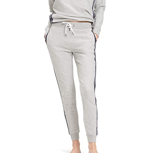 Tommy Hilfiger Damen Jogginghose Sweatpants Lang, Grau (Grey Heather), S