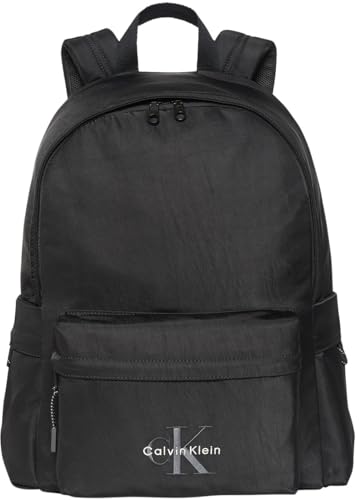 CALVIN KLEIN Herren Bold Round Backpack LV04D3114G Rucksack, Schwarz (Schwarz), Einheitsgröße, Schwarz (Schwarz), Einheitsgröße, Rucksack