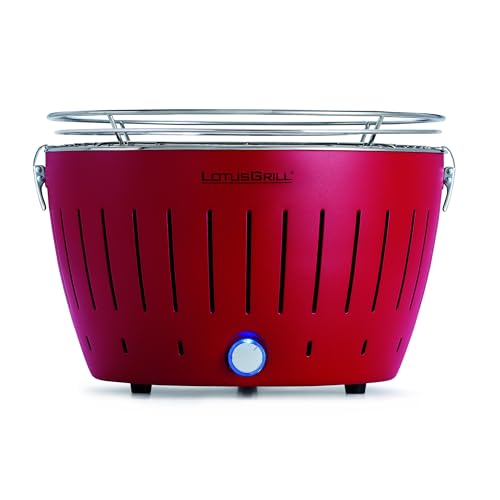 LotusGrill Standard Feuerrot G-RO-34P (Durchmesser 32cm) mit USB Anschluss