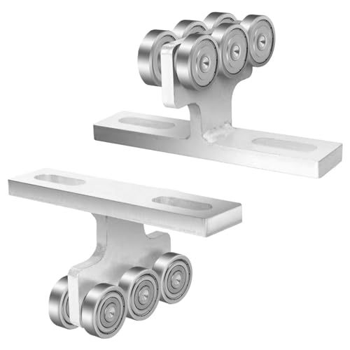 Yctze 6-Rad-Laufkatzen-Baugruppe, Elektrische Hebevorrichtung – 2 Stück, 6-Rad-Laufkatzen-Baugruppe PA200-PA1000, Elektrische Hebebühne, Laufrolle, 1–5/8 Zoll oder Höher, Strebenkanal, 255 Kg –