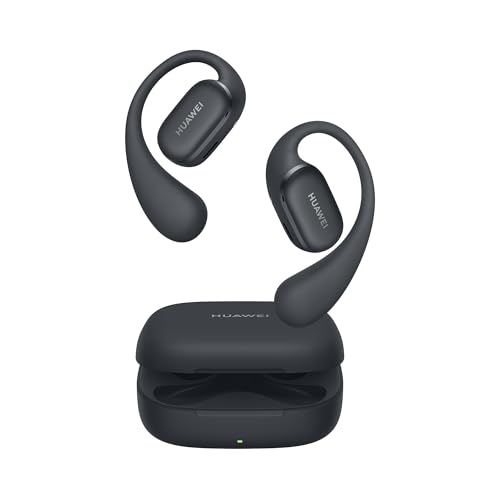 HUAWEI FreeArc Open-Ear-Kopfhörer, Bluetooth-Kopfhörer mit Sterling Sound, optimalen Halt und Komfort,IP57 Wasserdichtigkeit, 28 Stunden Spielzeit, Sport-Kopfhörer, iOS & Android & Windows, Schwarz