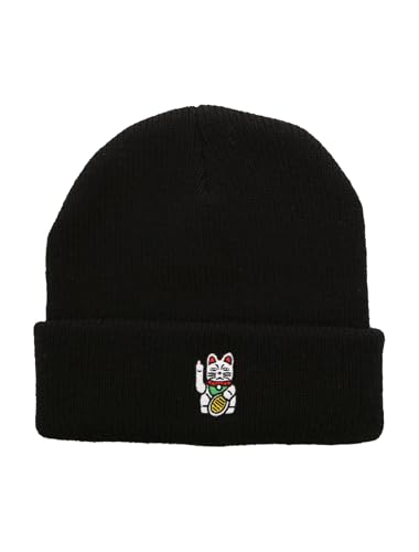 IRIEDAILY Bye Bye Cat Beanie, Black