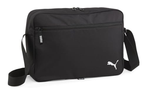 PUMA TEAM Messenger Bag, Unisex-Erwachsene Schultertaschen, PUMA Black, OSFA -