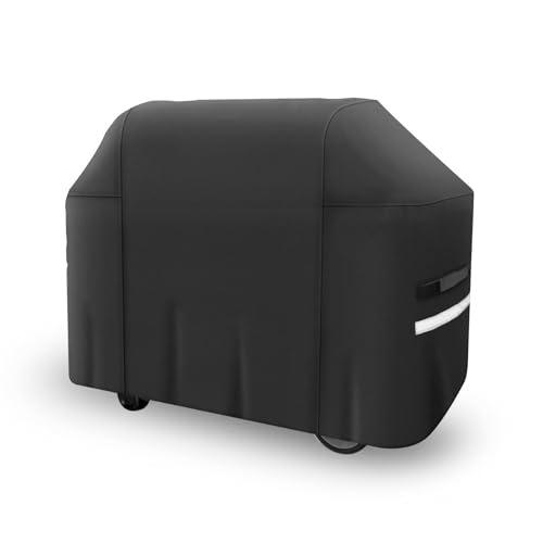 Grillabdeckung für Weber Genesis II Serie,7130 Grill Abdeckung Wasserdicht für Weber Genesis E-330, E-310, S-310, S-330, S-335, S-340 Serie, 600D Oxford mit tragbarem Wagen