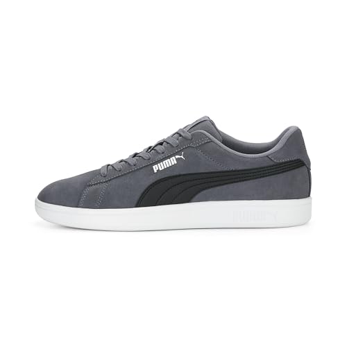 PUMA Unisex Smash 3.0 Sneaker, Gray Tile Black White, 46 EU