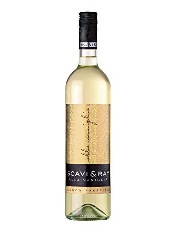 SCAVI & RAY Alla Vaniglia Weißwein 0,75l, süße, fruchtig-cremige Cuvée mit Vanille-Note 10% Vol. Alkohol – Aromatisierter Wein aus Italien ideal für Einsteiger & Genießer
