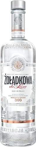 Zoladkowa de Luxe (1 x 1000 ml), polnischer Wodka mit 200 Jahren Tradition, reiner und weicher Wodka mit 360 Mikrodestillationen, ideal pur oder als Cocktail, 37,5% Alk.