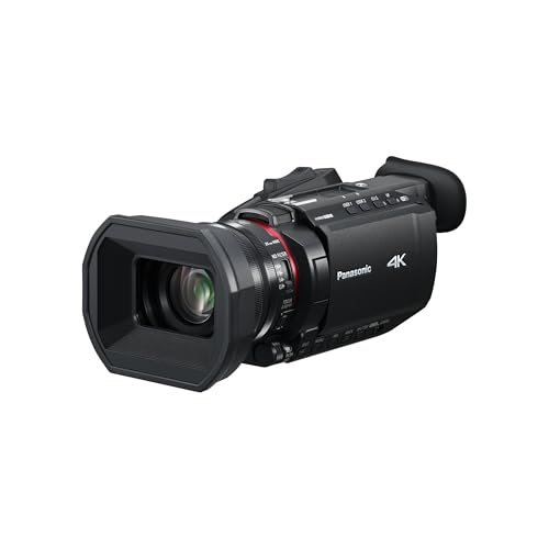 Panasonic HC-X1600E 4K 60p Professional Camcorder with 25mm Wide-Angle Lens, 24x Optical Zoom, 5-Axis Hybrid OIS, Wi-Fi, USB PD, Black