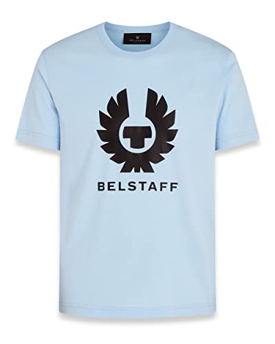 Belstaff Phoenix Herren-T-Shirt aus Baumwoll-Jersey, himmelblau, L
