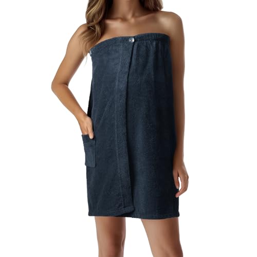 JEMIDI Saunakilt für Damen - Saunatuch Damen aus Baumwolle - Saunahandtuch mit Tasche - Sauna Kilt für Frauen - Handtuchkleid - Sauna Tuch Saunakleid Handtuch Frauen
