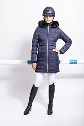 Samshield Damen Daunenmantel Everest Navy pink Gold FW21, Größe:L