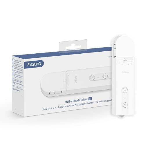 Aqara Rollladenmotor E1, Erfordert Zigbee AQARA HUB, mit Zeitplan und Sprachsteuerung, Wiederaufladbar mit Langer Batterielebensdauer, Kompatibel mit Apple-HomeKit, Alexa, Google-Assistant und IFTTT
