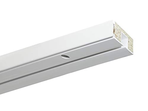 Gardinia Vorhangschiene, Kunststoff, weiß, 120 cm