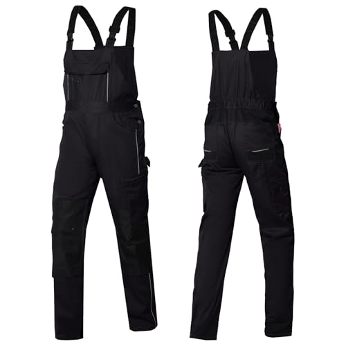 WORK IDEA Herren Stretch-Arbeitslatzhose mit zahlreichen Taschen und Werkzeugtaschen