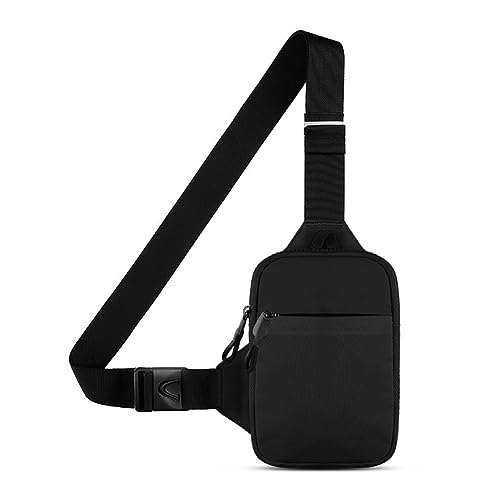DONGKER Umhängetasche Kleine, Wasserdicht Sling Chest Crossbody Bag, Schultertasche Brusttasche zum Umhängen Kleine für Jungs, Teenager, Damen, Frauen, Jugend