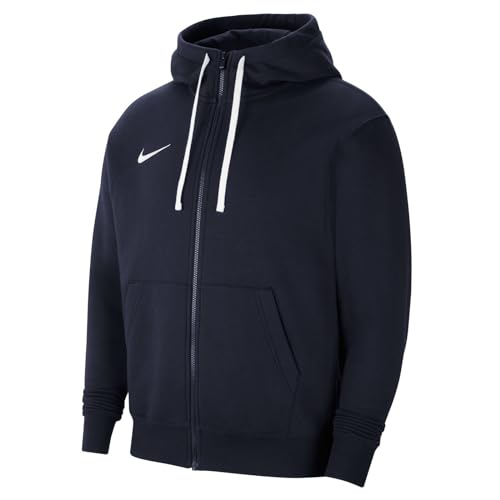 Nike Herren M Nk Flc Park20 Fz hættetrøje Sweatshirt, Obsidian/White/White, M EU