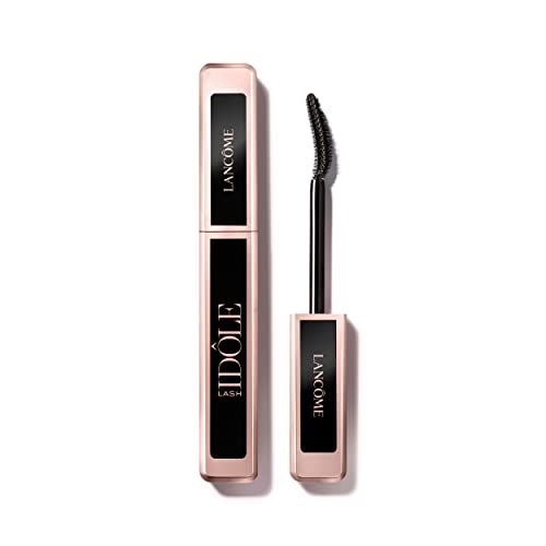 Lancôme Lash Idôle Mascara 01 Schwarz, Volumen-Wimperntusche für schwungvolle, aufgefächerte Wimpern, nicht klumpende Mascara, Intensives Schwarz, 8ml