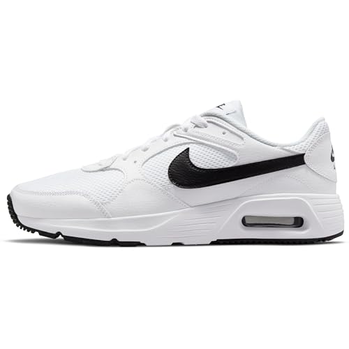 Nike Air Max SC, Herrenschuhe Mann, Weiß/Schwarz-Weiß, 42.5 EU