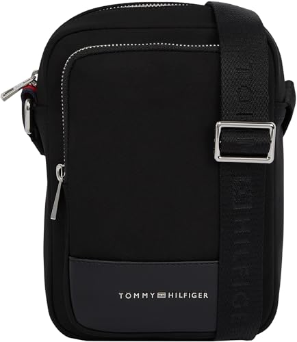 Tommy Hilfiger Herren Crossbody Bag Tasche Business Mini Reporter Klein, Schwarz (Black), Einheitsgröße