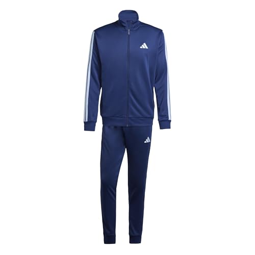 adidas Herren 3 STRIPES FRENCH TERRY TRACKSUITS, dark blue, XL