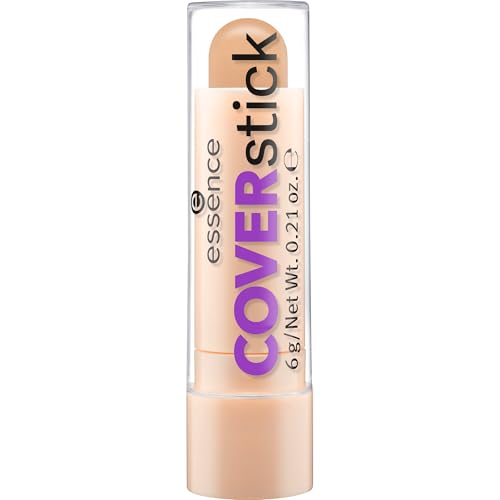 essence cosmetics COVERstick, Concealer, Abdeckstift, Nr. 30 Matt Honey, nude, für Mischhaut, für unreine Haut, farbkorrigierend, mattierend, matt, vegan, ölfrei, ohne Parfüm (6g)