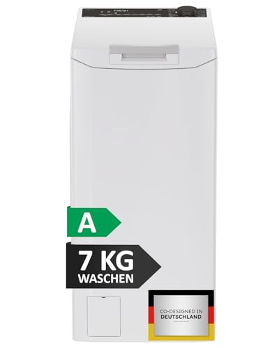 Haier Toplader Waschmaschine I Waschmaschine 40 cm breit mit 7kg Trommel, A-Effizienz, 1.400 U/Min. & Inverter-Motor I THASNQ476TM5-84 Waschmaschine schmal inkl. Wi-Fi, Dampffunktion & Mengenautomatik